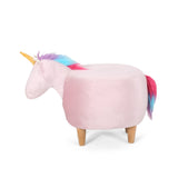 Velvet Unicorn Ottoman - NH152013