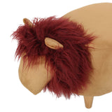 Velvet Lion Ottoman - NH452013