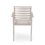 Outdoor Modern Aluminum Dining Chair (Set of 2) - NH958013