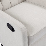 Contemporary Tufted Wingback Swivel Recliner - NH918413