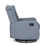 Contemporary Tufted Wingback Swivel Recliner - NH918413