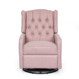 Contemporary Tufted Wingback Swivel Recliner - NH918413