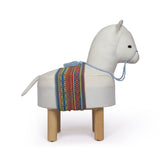 Handcrafted Kids Alpaca Ottoman - NH618213