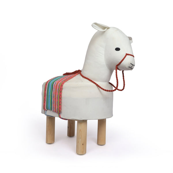 Handcrafted Kids Alpaca Ottoman - NH618213