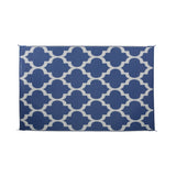 Outdoor Modern Scatter Rug, Night Blue and White - NH610113