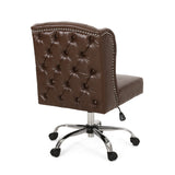 Contemporary Wingback Tufted Swivel Office Chair - NH931313