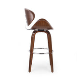 Mid-Century Modern Upholstered Swivel Barstool - NH661413