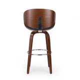 Mid-Century Modern Upholstered Swivel Barstool - NH661413