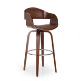 Mid-Century Modern Upholstered Swivel Barstool - NH071413