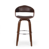 Mid-Century Modern Upholstered Swivel Barstool - NH071413