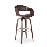 Mid-Century Modern Upholstered Swivel Barstool - NH071413