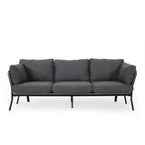 Mid-Century Modern 3 Seater Wood Frame Sofa - NH401313