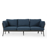 Mid-Century Modern 3 Seater Wood Frame Sofa - NH401313