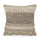 Hand-Loomed Boho Throw Pillow - NH815213