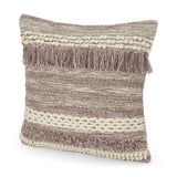 Hand-Loomed Boho Pillow Cover - NH445213