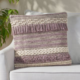 Hand-Loomed Boho Pillow Cover - NH445213