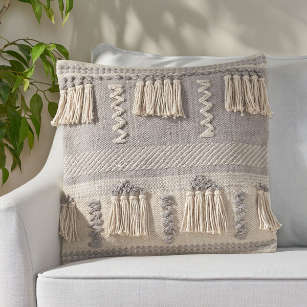 Hand-Loomed Boho Pillow Cover - NH845213