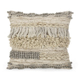 Hand-Loomed Boho Throw Pillow - NH035213