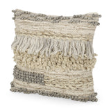 Hand-Loomed Boho Throw Pillow - NH035213