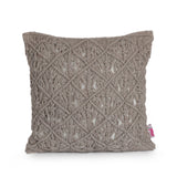 Macrame Boho Throw Pillow - NH665213