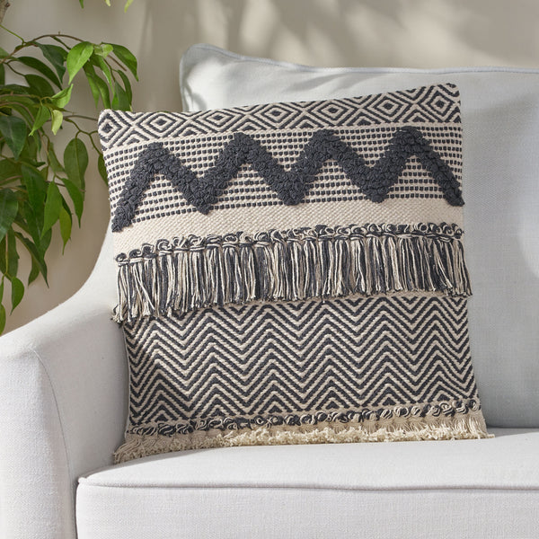 Hand-Loomed Boho Pillow Cover - NH235213