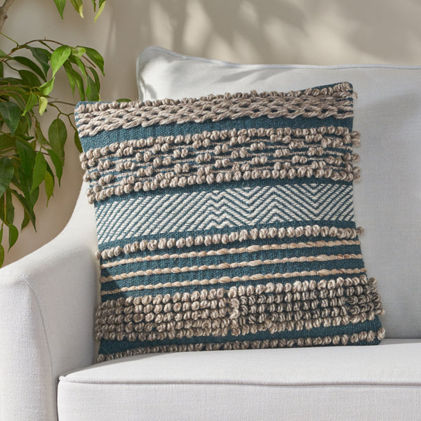 Hand-Loomed Boho Pillow Cover - NH635213