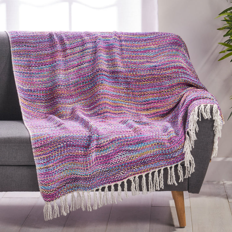 Boho Fabric Throw Blanket - NH716213