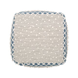 Hand-Crafted Cotton Cube Pouf - NH281213