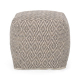 Hand-Crafted Cotton Cube Pouf - NH381213