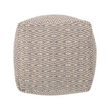 Hand-Crafted Cotton Cube Pouf - NH381213