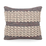 Hand Loomed Boho Throw Pillow - NH566213