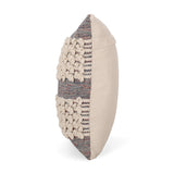 Hand Loomed Boho Throw Pillow - NH566213