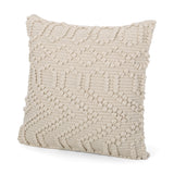 Hand Loomed Boho Throw Pillow - NH376213