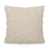 Hand Loomed Boho Throw Pillow - NH376213