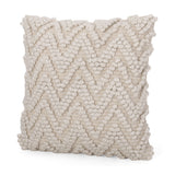 Hand Loomed Boho Pillow Cover - NH576213