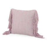 Hand Loomed Boho Throw Pillow - NH186213