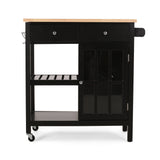 Contemporary Kitchen Cart with Wheels - NH643313