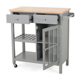 Contemporary Kitchen Cart with Wheels - NH643313