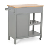 Contemporary Kitchen Cart with Wheels - NH643313