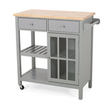 Contemporary Kitchen Cart with Wheels - NH643313