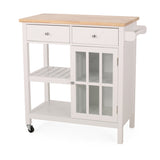 Contemporary Kitchen Cart with Wheels - NH643313