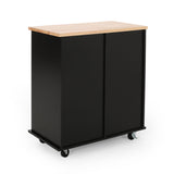 Contemporary Kitchen Cart with Wheels - NH361313