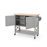 Farmhouse Kitchen Cart with Wheels - NH343213