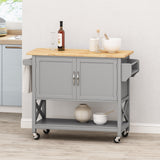 Farmhouse Kitchen Cart with Wheels - NH343213