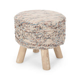 Boho Fabric Cylinder Pouf - NH526213