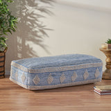 Boho Rectangular Bean Bag Ottoman - NH794213