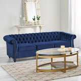 Tufted Velvet Chesterfield 3 Seater Sofa - NH814113