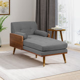 Mid-Century Modern Fabric Chaise Lounge - NH253213