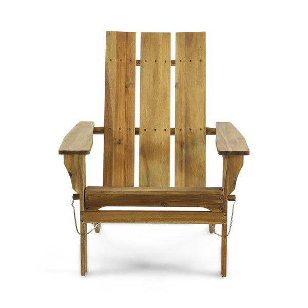 Outdoor Contemporary Acacia Wood Foldable Adirondack Chair - NH846213