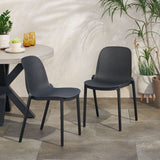 Outdoor Modern Stacking Dining Chair (Set of 2) - NH342213